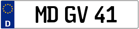 Trailer License Plate